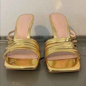 Zara Gold Women's Heels